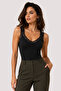 Women's 5-Piece Lace Strap V-Neck Cotton & Modal Flexible Undershirt - 5-Piece Advantage Pack - 3