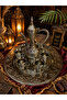 Ottoman Motif 6-Person Zamak Coffee Cup Set – Turkish Coffee Set with Tray and Pot - 2