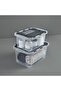 26 L Transparent Deep Split Box Double Lid Storage Box Multi-Purpose Organizer Box Anthracite - 5
