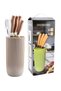 Professional 6-Piece Kitchen Knife Set with Universal Non-Stick Knife Block – Stainless Steel Chef Knife, Japanese Knife, Utility Knife, Kitchen Scissors. - 3