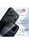 Magnetic Silicone Case for iPhone 17 Pro Max, MagSafe Compatible, Shock Absorbing, Camera Protection (Black) - 6