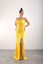 Rope Straps, Crossed Back, Slit Sequin Evening Dress, Stylish, Event Dress