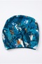 Boy's Patterned 2-Piece Shorts and Cap Set Swimsuit M00830 Green - 3