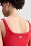 Ecko Red Aubrey Slim Fit Square Neck Printed Women's Red Tank Top - 2