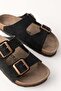 Unisex Black Soft Pad Sole Double Strap Buckle Daily Comfortable Summer Home & Outdoor Slippers - 2