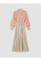 Mixed Striped Belted Shirt Dress - 6