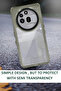 هاتف Nothing Phone 3a Pro 5G - غطاء حماية نصف شفاف بألوان متعددة - أسود - 4