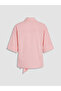 Lcw Vision Pink Belted Striped Women's Shirt - 7