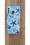 Huawei P30 Lite Sea Shell Ocean Printed Inside Velvet Silicone Phone Case (Blue Case) - 8