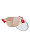 7-Piece Granite Non-Stick Aluminium Essentials Cookware Set Pink - 5