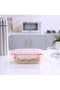 Rectangular Glass Air Tight Container Red/Clear - 4