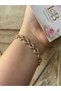 Zircon Stone Steel Circular Bracelet - 2