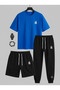 T-Shirt Sweatpants Shorts 3-Piece Combination Thin Summer Dk Printed Women's / Men's Unisex Model