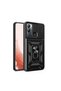 Infinix Hot 12I Case Ultra Protection Sliding Vega Cover with Magnetic Ring Stand