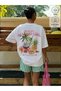Oversize Malino Girl Printed 100% Cotton Crew Neck T-Shirt - 2