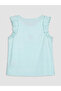 Lcw Kidscrew Neck Ruffled Embroidered Girls' Undershirt - 2