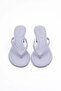 Nora Short Flip-Flop Women's Slippers with Nut Heel - Baby Blue - 2