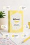 17X24 Hard Cover Pastel Colors 160 Pages Undated Motivational Agenda - Multi-Purpose Pinterest Notebook