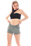 Viscose Fabric Ripped Detailed Lycra Women's Shorts - 2