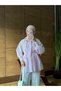 Women's Pleated Front and Waist-Tie Hijab Shirt - 4