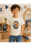 Children's Cute Cat Printed Short Sleeve Crew Neck T-Shirt