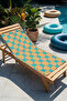 Geometric Beach Towel - Turquoise Mustard Retro Mediterranean Pool Sea Bath Quick Dry Seaside Cover-Up