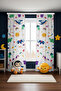 Fun Safari Patterned Children's Baby Room Background Curtain (Single Wing Pricing) - 2