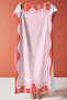 Modern Striped Pink Beach Towel - Minimalist Wavy Form Coral Tone Quick-Dry Towel Coverlet - 2
