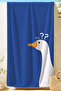 Beach Towel with Goose Figure - Minimalist Blue White Marine Pool Sea Bath Quick-Drying Beach Cover - 2