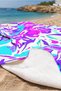 Floral Patterned Tropical Beach Towel - Vibrant Colorful Modern Floral Pool Sea Quick-Dry Cover Towel - 5
