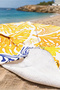 Coral Patterned Sea-Themed Beach Towel-Tropical Marine Orange Navy Blue Quick Drying Beach Cover-Up - 3