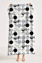 Modern Geometric Marble Textured Beach Towel - Black Gray Minimalist Pool Sea Bath Seaside Cover