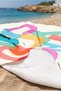 Written Typographic Motive Beach Towel - Colorful Minimalist Summer Themed Quick-Drying Microfiber Towel - 5