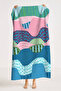 Abstract Colorful Beach Towel - Bohemian Pastel Wave Textured Pool Sea Bath Quick-Dry Beach Cover-Up - 7