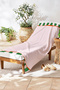 Striped Pink Green Modern Beach Towel-Mediterranean Style Orange Striped Quick Drying Microfiber Towel - 6
