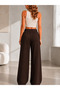 Women's 2-Pack Stoned Wide-Leg High-Waist Loose-Fit Pocketed Trousers Style Sweatpants - 4