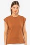 Women's padded look relaxed fit t-shirt, 100% cotton - 6