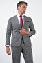 Black-White Mono Collar 6 Drop Slim Fit Full Lining Flexible Suit 1001260172 - 3