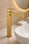 Matte Gold Rain Bowl Sink Faucet Premium Matte Gold Bowl Sink Compatible Sink Fixture - 5