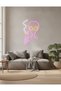 Uzaylı Figürü LED Neon Tablo | Pop Culture Duvar Dekoru | Pleksi Aydınlatmalı Genç Odası Tablosu - 4