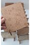 20 Pieces Wooden Legged Space Rocket Painting Gift Event Family Participation - 2