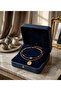 Gold Color Zircon Sequin Singapore Style and Ball Chain Steel Anklet - 3