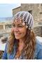 Mesh Summer Beanie with Sea Shell Embroidery Hair Accessory Beanie Fishnet Beanie