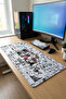 One Piece 40X90 Patterned Digital Printed Gaming Mousepad XXL with Non-Slip Base - 4