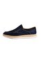 Siena men's breathable nubuck slip-on loafer shoe navy blue - 3