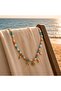 Kly-1045 |   Natural Stone Summer Necklace with Sea Charms |   Eos Collective - 5