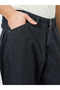 Men Clean Look Loose Fit Jeans with Stitch Detail - 3