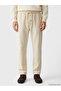 Beige Baggy Fit Men's Jean Trousers - 2