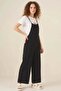Women's Strappy Black Jumpsuit - 3