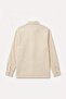 Boxy Fit Striped Wrinkled Textured Long Sleeve Beige Shirt I3106Ax26Hs - 7